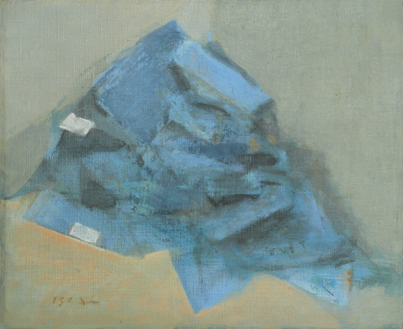 Les beaux déchets, 1984, huile sur toile, 27x22cm