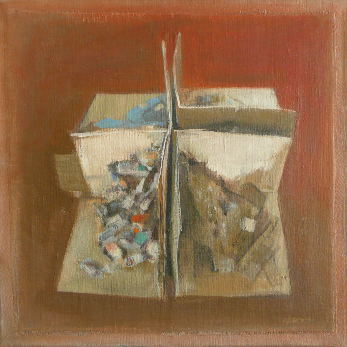 Ensembles et sous-ensembles, 1984, huile sur toile, 40x40cm