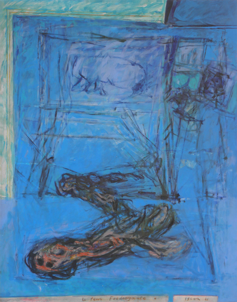 La peur foudroyante, 1966, huile sur toile, 130x162cm