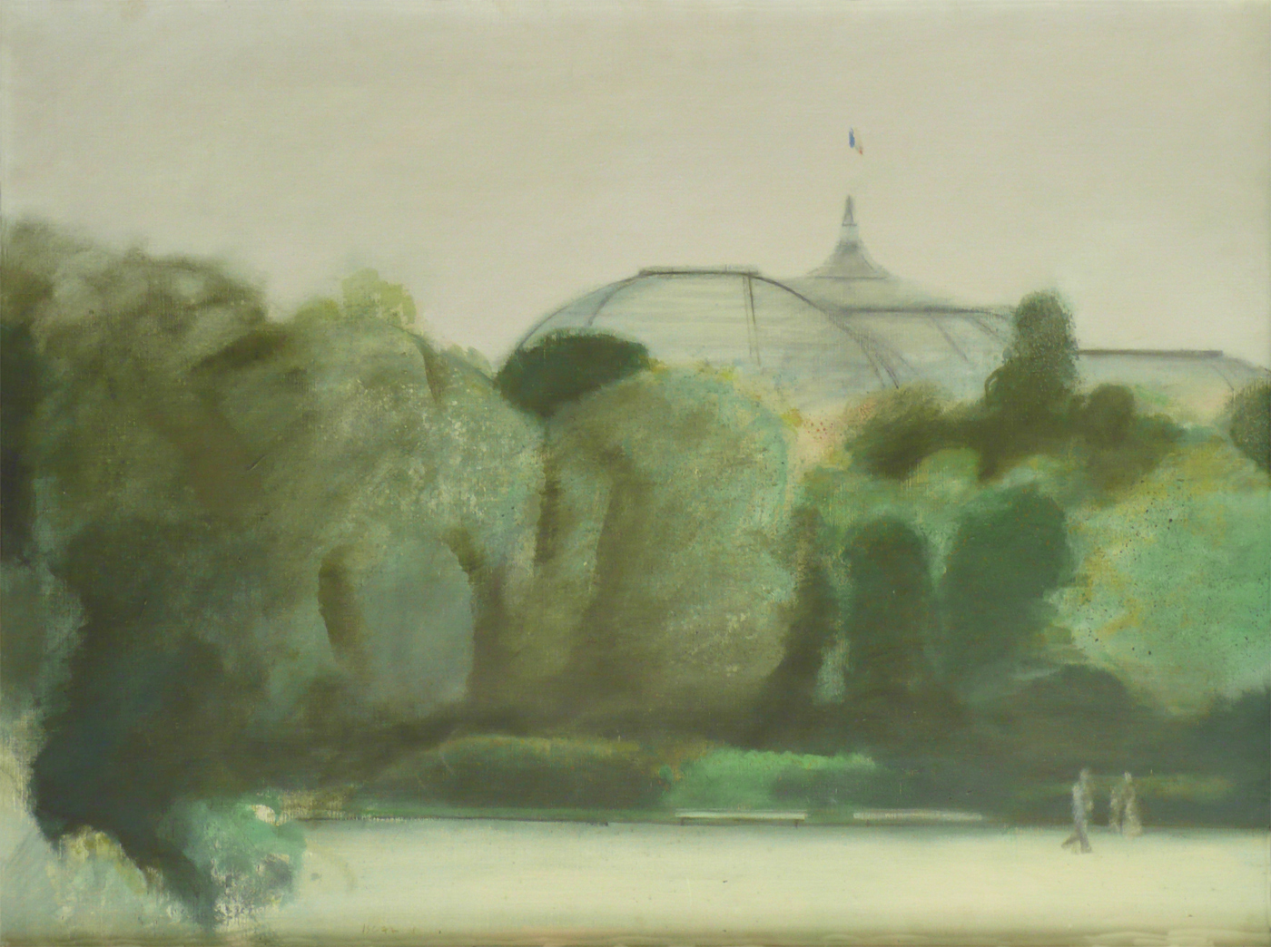 Le Grand Palais, 1978, huile sur toile, 81x60cm
