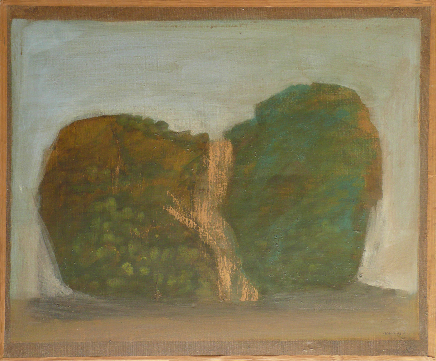 Paysage compact, 1979, huile sur toile, 46x55cm