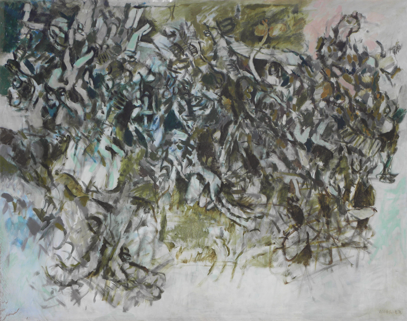 Présences indéfinies, 1963, huile sur toile, 162x130cm