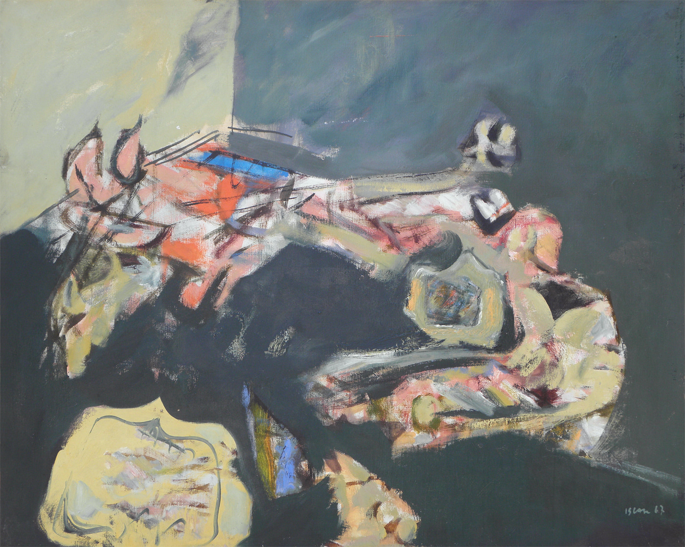 Prêts à nuire, 1967, huile sur toile, 73x60cm